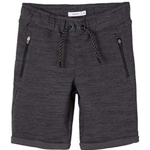 NAME IT KIDS Gemêleerde Sweatshort Scott Antraciet