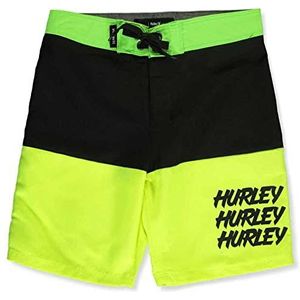 Hurley Hrlb 3peat Zwemshorts voor jongens, zwart/grafiet blauw