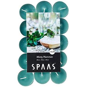 SPAAS Minty Hammam geur-theelichtjes, ± 4,5 uur, 30 stuks