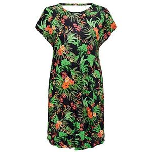 Only Onlflawsome S/S Dress Jrs Robe Femme, Night Sky/Aop : Tropical, S