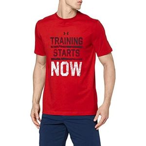 Under Armour Training Starts T-shirt voor heren, korte mouw, Rood