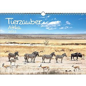 A3-kalender voor 2022 – verschillende dieren uit Afrika