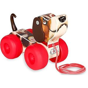 Fisher Price Classics Basic Fun 1650 Little Snoopy trekspeelgoed met interactieve functies, kleine hond voor kinderen, klassiek speelgoed met verpakking in retrostijl, vanaf 12 maanden