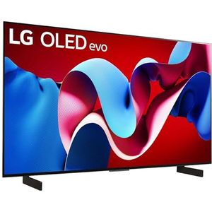 LG OLED42C47LA Téléviseur OLED evo 42"" (106 cm) avec processeur AI α9 Gen7 4K, Dolby Vision, jusqu'à 120 Hz, année modèle 2024