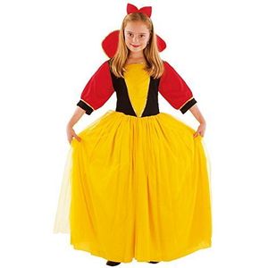 Fiori Paolo Sneeuwwitje kostuum meisjes M (5-7 jaar) geel