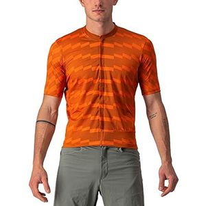 CASTELLI Unltd Jrsy Maillot Long Homme, Épices Orange/Orange Rust, XS