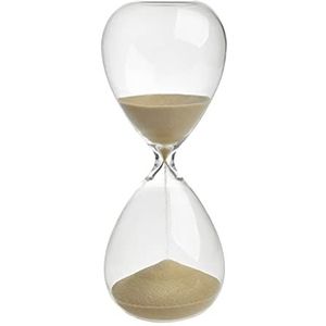 TFA Dostmann Zandloper 15 minuten - Gemaakt van glas - Goudkleurig zand - Ideaal als woonaccessoire - Afmeting 19cm - Perfect cadeau