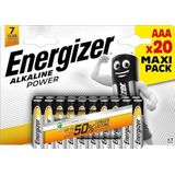 Energizer Alkaline Power Alkaline batterijen AAA/LR06, 20 stuks