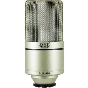 MXL 990 condensatormicrofoon, zilverkleurig