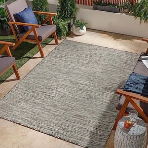 Jimri Tapijt voor binnen en buiten, weerbestendig tapijt voor balkon, terras, tuin, woonkamer, keuken, tapijt, duurzaam, UV- en waterbestendig, afmetingen 120 x 160 cm