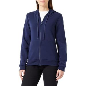 Ucy Dames stijlvolle polyester hoodie met ritssluiting sappig groen XS, Navy Blauw