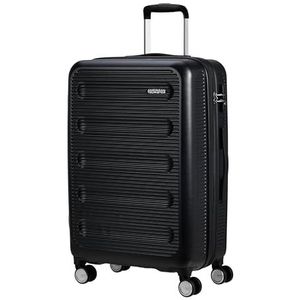 American Tourister Astrobeam Spinner M Uittrekbare koffer 67 cm 69/80 l stormzwart, zwart (Storm Black), koffer 67 cm, koffer, Zwart (Storm Black), Koffer