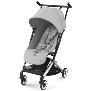 Cybex Gold Libelle kinderwagen met One-Pull-harnas, van ca. 6 maanden tot ca. 4 jaar (max. 22 kg), ultralicht (slechts 6 kg), mistgrijs (lichtgrijs met zwart frame)