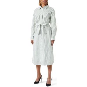 GRASSLAND Robe chemise pour femme 35226293-GR01, blanc laine/marine, taille XL, Robe chemisier, XL