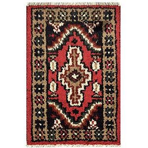 Home Carpets Paillasson, laine 100%, rouge, petit