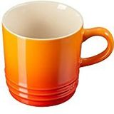 Le Creuset Cappuccino-mok van aardewerk, 200 ml, vulkanisch oranje, 70303200900099