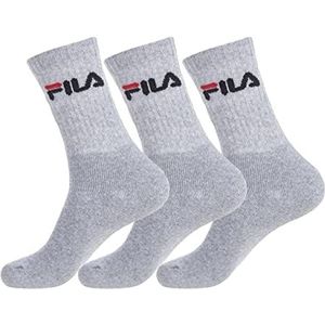 FILA 3 paar uniseks sokken F9505, grijs.