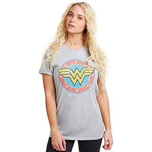 dc comics Ww Classic T-shirt voor dames, Grijs (Grey Heather Spo)