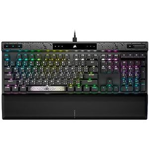 Corsair K70 MAX RGB magnetisch mechanisch gamingtoetsenbord, MGX-schakelaar met instelbare bediening, PBT DoubleShot toetsen, iCUE-compatibel, QWERTZ de lay-out, staal, grijs