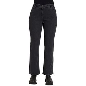 Ulla Popken Dames bootcut jeans blauw 46 oversized, Blauw