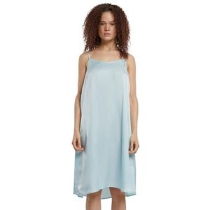 Urban Classics Robe slip en viscose et satin pour femme, Turquoise, XL
