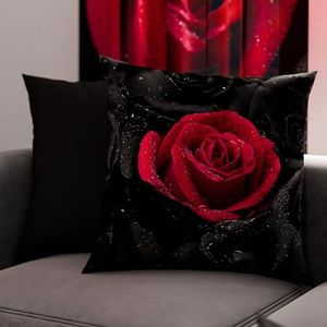 PETTI Artigiani Italiani - Bankkussen met vulling, decoratieve kussens met digitale print, kussenslopen voor slaapkamer, 1 vierkant kussen 50 x 50 cm, 100% gemaakt in