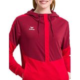 Erima Squad Sweatshirt met capuchon voor dames, 1 stuk, wijnrood/rood