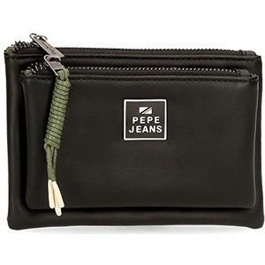 Pepe Jeans BEA Portemonnee toilettas, zwart, Monedero Neceser, portemonnee etui, zwart., Portemonnee etui