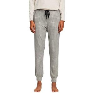 ESPRIT Pantalon de pyjama en jersey avec imprimé, Noir 3, M