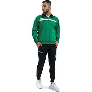 Givova Trainingspak met Full Zip One Full Zip Unisex Kinderen, Groen/Zwart