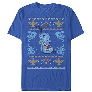 Disney Aladdin-Ugly Genie Organic T-shirt, uniseks, korte mouwen, felblauw, M, Helder blauw