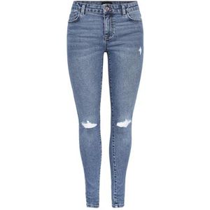 PIECES Pcdana Mw Dest Mb402 Noos skinny jeans voor dames, Medium blauwe denim