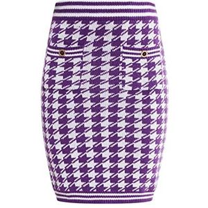 dedica Jupe en tricot pour femme, violet, XL-XXL