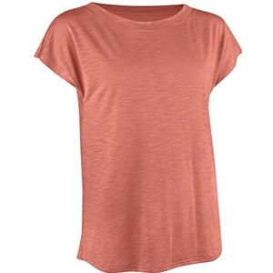 Nur Die T-shirt sous-marin Relax & Go - Particulièrement doux et ample - En cellulose de bambou - T-shirt basique pour femme, Marsala, L