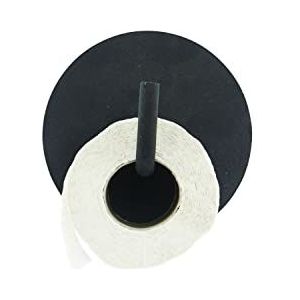 House Doctor Toiletpapierhouder, tekst, zwart, 12,5 x 13 cm