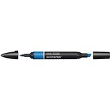 Winsor & Newton ProMarker 0203355 - professionele marker - 2 punten, dun en breed voor tekeningen, design en lay-out, Frans marine