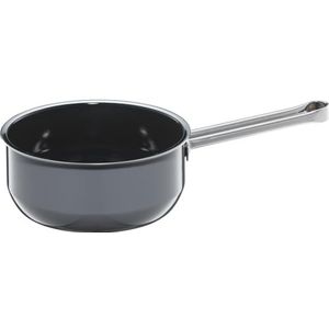 WMF Fusiontec Essential steelpan met handvat 16 cm zonder deksel, kleine steelpan 1,3 l, kleine pastapan, inductiekookpan, high-tech keramiek, krasbestendig, ongecoat, grijs