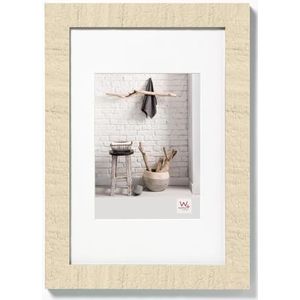 walther Design fotolijst 30 x 40 cm crème wit met passe-partout, Home Wooden Frame HO040W