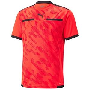 PUMA teamLIGA scheidsrechter-shirt, rood/zwart, S