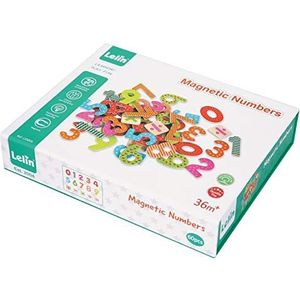 Lelin Toys 30606 educatief spel met magnetische cijfers en tekens, 60 stuks