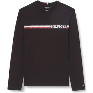 Tommy Hilfiger T-shirt à manches courtes pour homme, Noir (Black), XXL