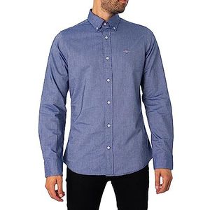 GANT Oxford Slim T-shirt voor heren, Perzisch blauw