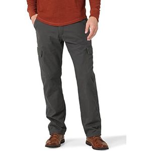 Wrangler Heren Cargo broek Classic Twill Casual Fit Twill Antraciet 42W / 30L