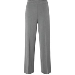 SELECTED FEMME Slfemma-tara Mw Wide Pant Noos Damesbroek, Medium grijs mengsel.