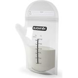 Suavinex, Opbergzakken voor moedermelk. Gradue melkzakken met schenktuit 180 ml x 25. Voor opslag in de koelkast of vriezer. Wegwerp en voorgesteriliseerd