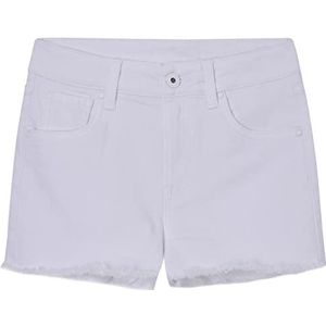 Pepe Jeans patty shorts voor meisjes, wit (denim-tr0)
