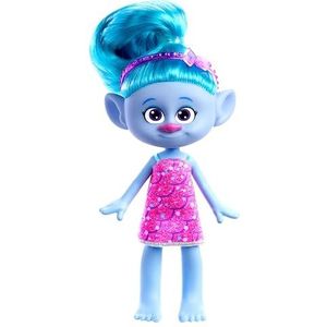 Trolls Trendy Chenille pop, geïnspireerd op de film 3 Dreamworks, met flitsend haar, afneembare kleding en accessoires, om te verzamelen, speelgoed voor kinderen, vanaf 3 jaar, HNF15