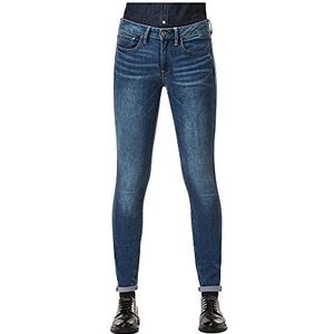 G-STAR RAW Jean skinny pour femme 3301 Taille moyenne, Bleu (Faded Blue D05889-6553-a889), 26W / 28L