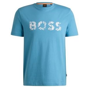BOSS Te_ Bossocean T-Shirt, Open Blue486, XL Men, Open Blue486, XL