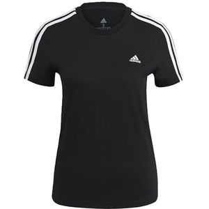 adidas Sportswear Essentials Slim 3-Stripes T-shirt - Dames - Zwart